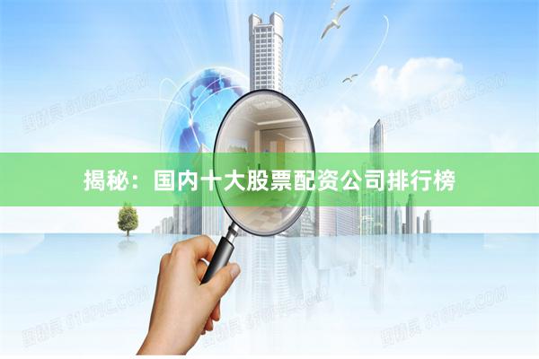 揭秘：国内十大股票配资公司排行榜