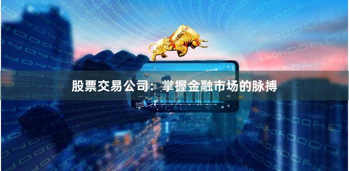 股票交易公司：掌握金融市场的脉搏